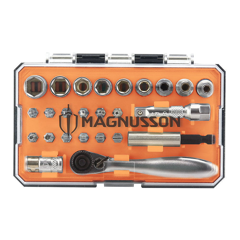 Assortiment De Douilles à Entraînement 1/4" Magnusson 25 pièces