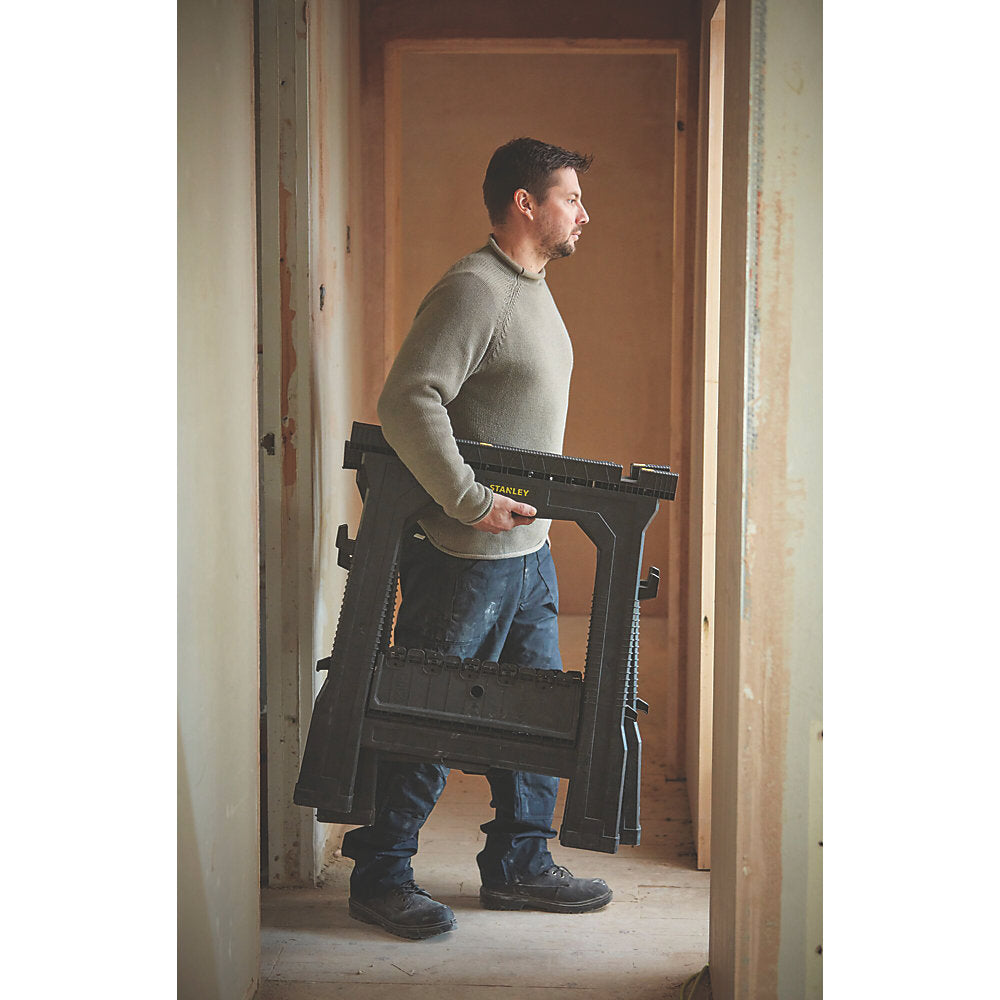 Paire De Chevalets De Sciage Pliables Stanley 69cm