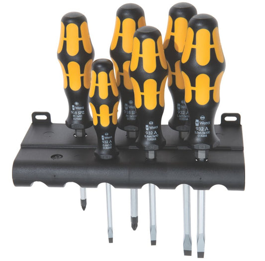  Assortiment De 6 tournevis Burins Kraftform Plus Wera