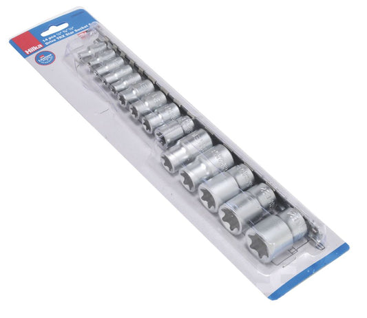  Assortiment De 14 douilles En étoile TX à Entraînement Mixte Hilka Pro-Craft