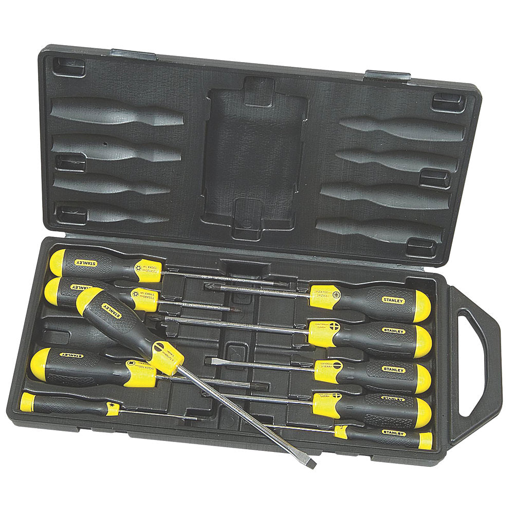  Assortiment De 10 tournevis Stanley