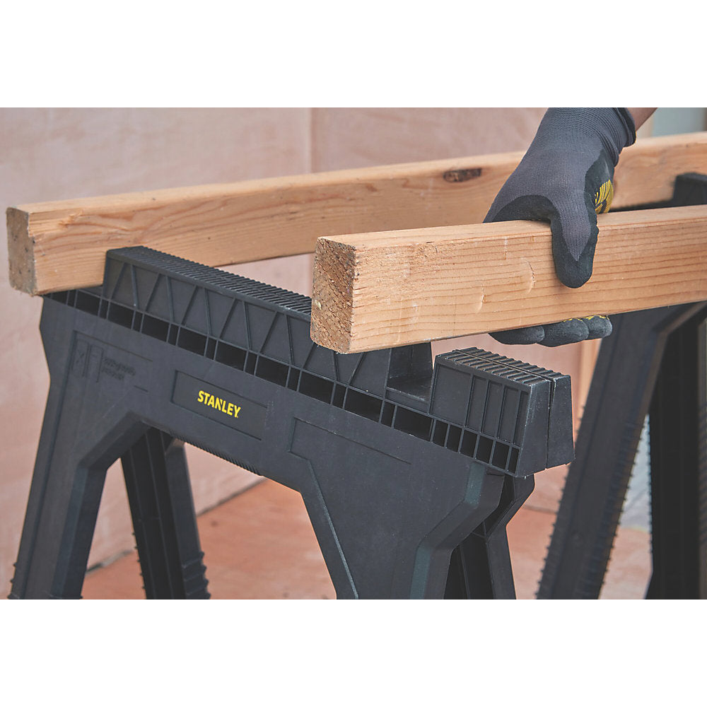  Lot De 2 petits Chevalets De Sciage Pliables Stanley 57,1cm