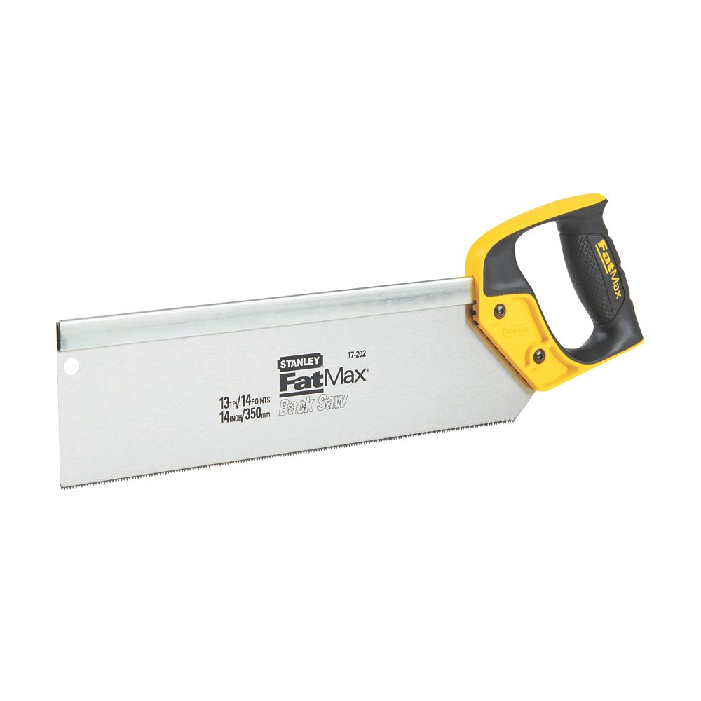  Scie à Dos Pour Bois/aggloméré/MDF 13 dents/pouce Stanley FatMax Tenon 14" (350mm)