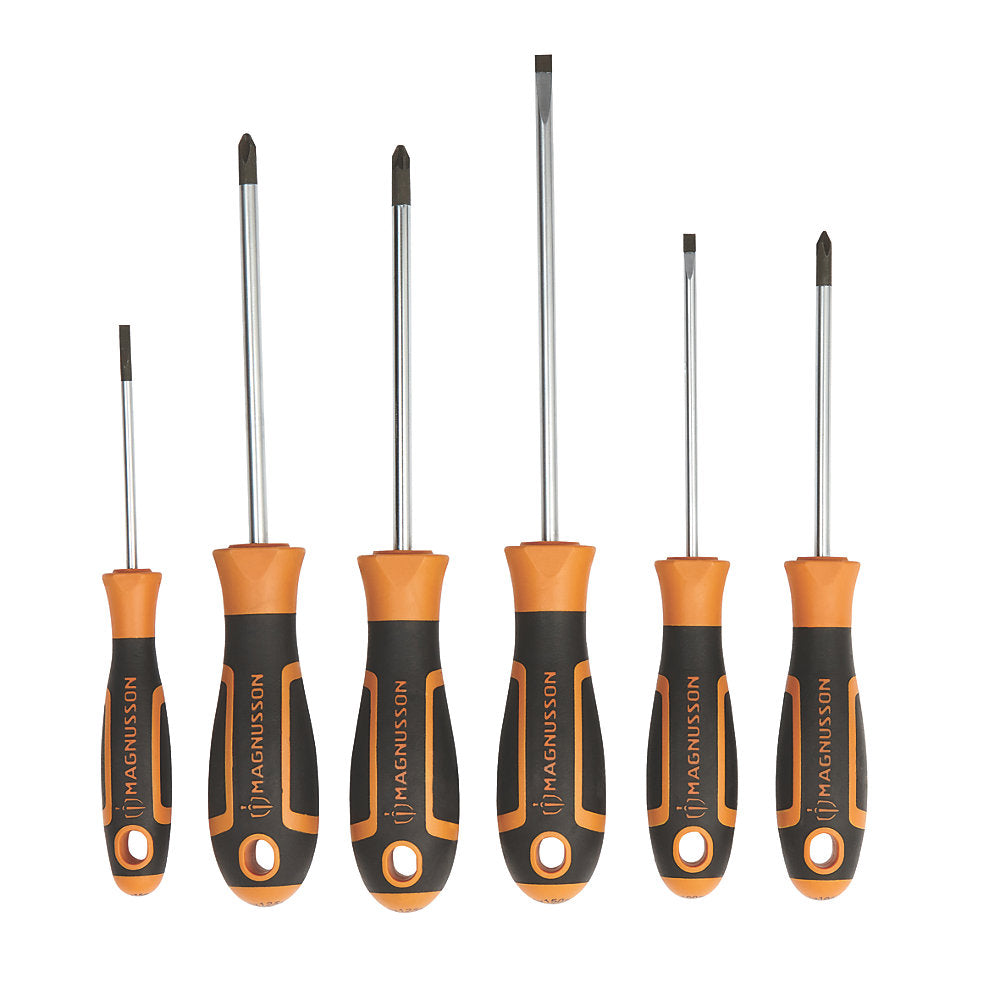  Assortiment De 6 tournevis Magnusson