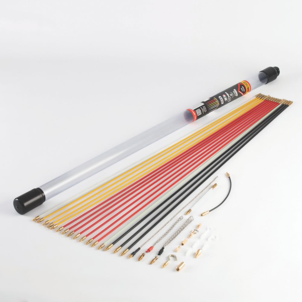  Kit De Baguettes Tire-fils Cable Rod Mega 15m 28 pièces