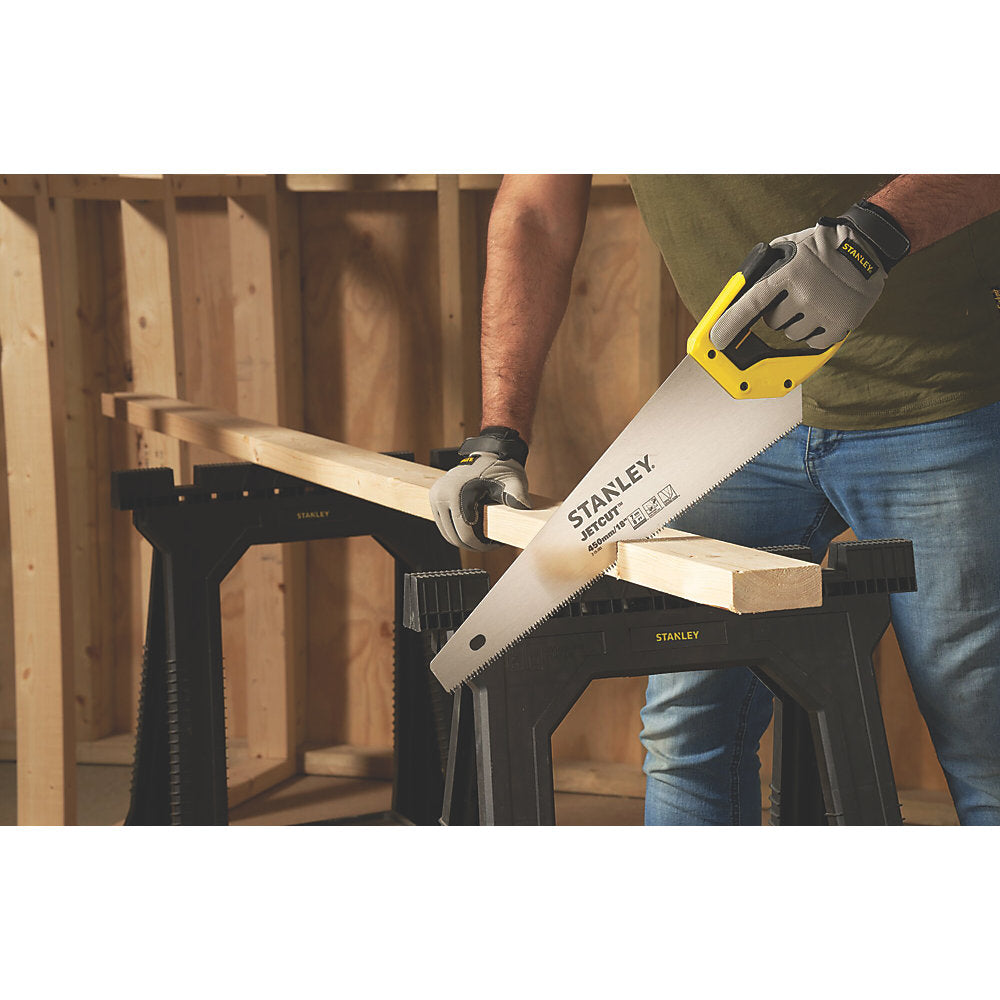  Scie à Main Pour Bois/aggloméré/MDF 7 dents/pouce Stanley Jetcut 17¾" (450mm)