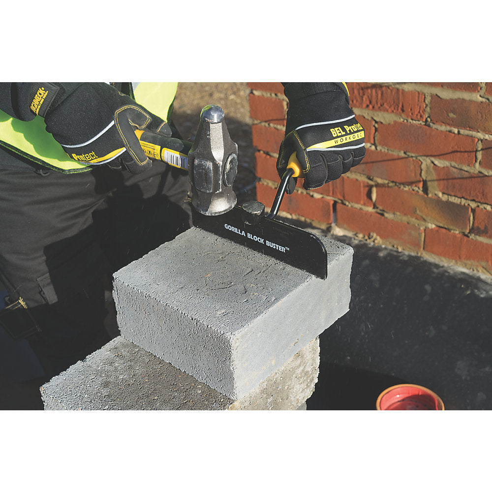  Ciseau à Brique Avec Pare-coups Roughneck Gorilla Block Buster 0,20" X 9" 
