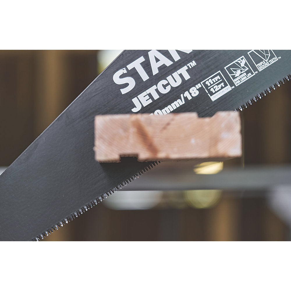  Scie à Main Pour Stratifié 11 dents/pouce Stanley Jetcut 17¾" (450mm)