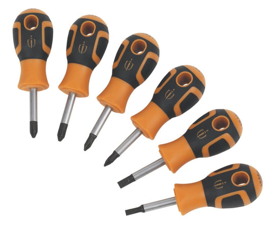  Assortiment De 6 tournevis Courts Magnusson
