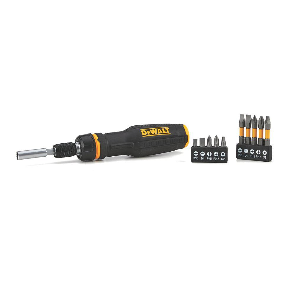  Assortiment De Tournevis Multi-embouts à Cliquet Téléscopiques DeWalt DWHT68001-0 MaxFit, 11 pièces