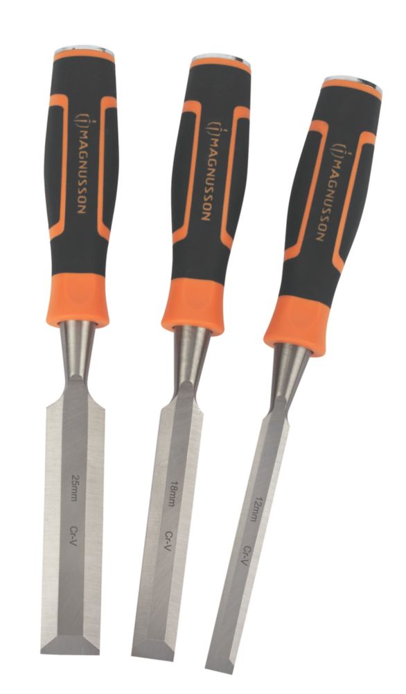  3 ciseaux à Bois Biseautés Magnusson