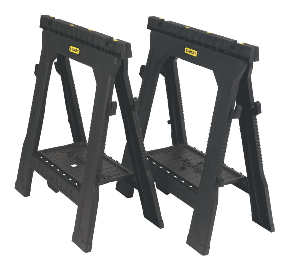  Paire De Chevalets De Sciage Pliables Stanley 69cm