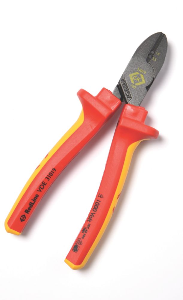  Pince Coupante Latérale C.K VDE Redline Avec Encoches 6" (160mm)