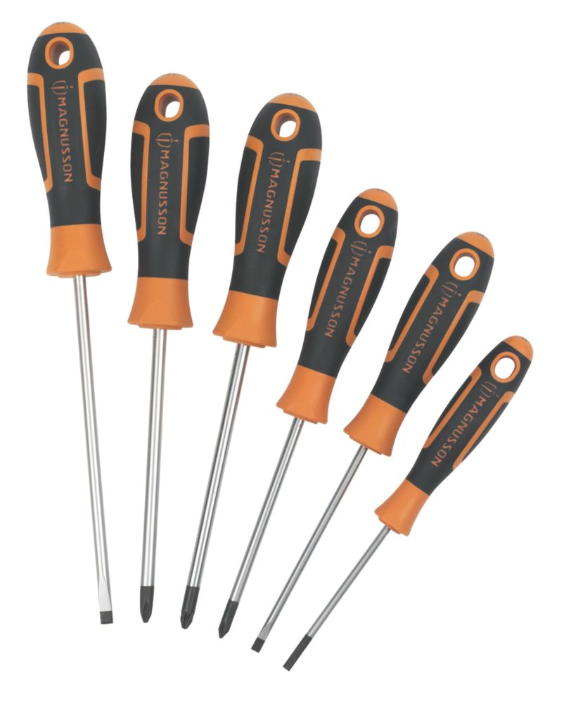  Assortiment De 6 tournevis Magnusson