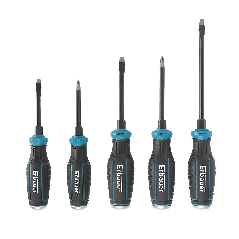  Assortiment De 5 tournevis-burins Go-Through Erbauer