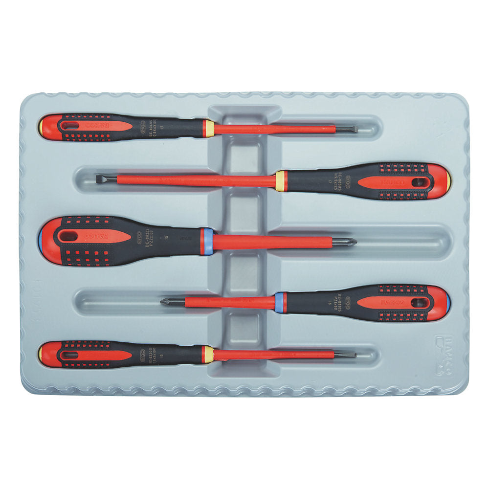  Jeu De 5 tournevis VDE Assortis Bahco Ergo