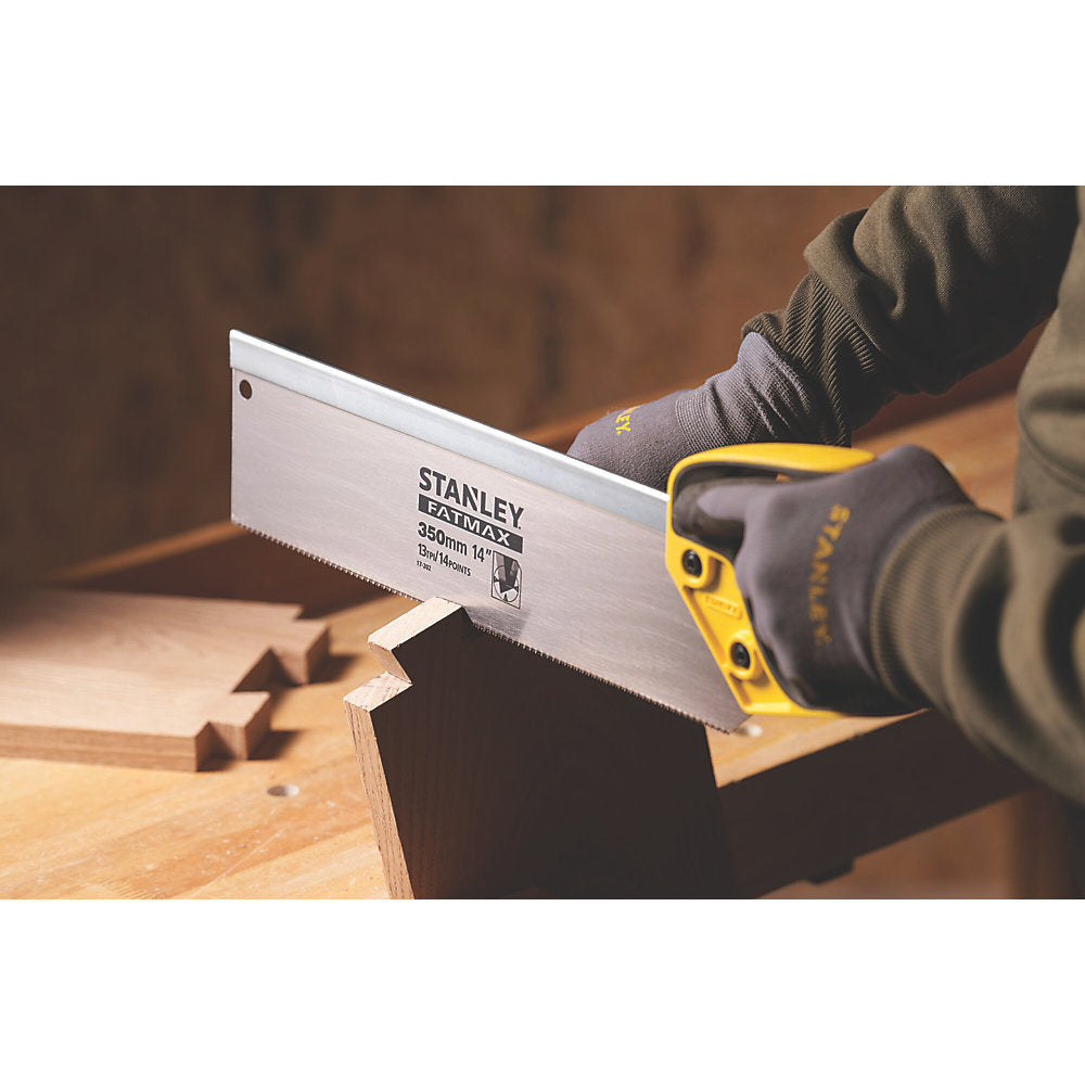  Scie à Dos Pour Bois/aggloméré/MDF 13 dents/pouce Stanley FatMax Tenon 14" (350mm)