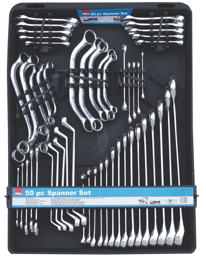 Assortiment De 50 clés Métriques Mixtes 16205002 Hilka Pro-Craft