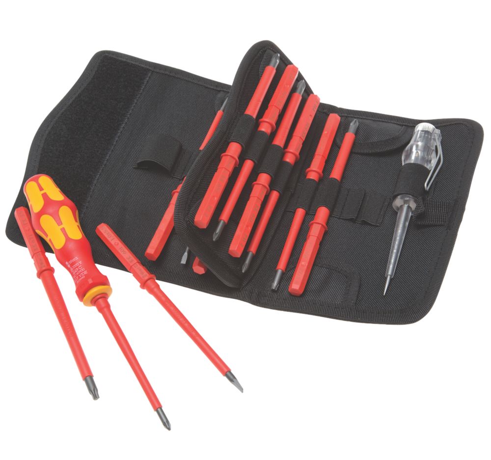 Assortiment De Tournevis Interchangeables VDE Kraftform Kompakt Wera 16 pièces