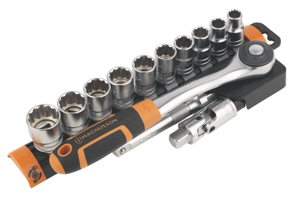  Assortiment De Douilles 12 points Magnusson 1/2" 13 pièces