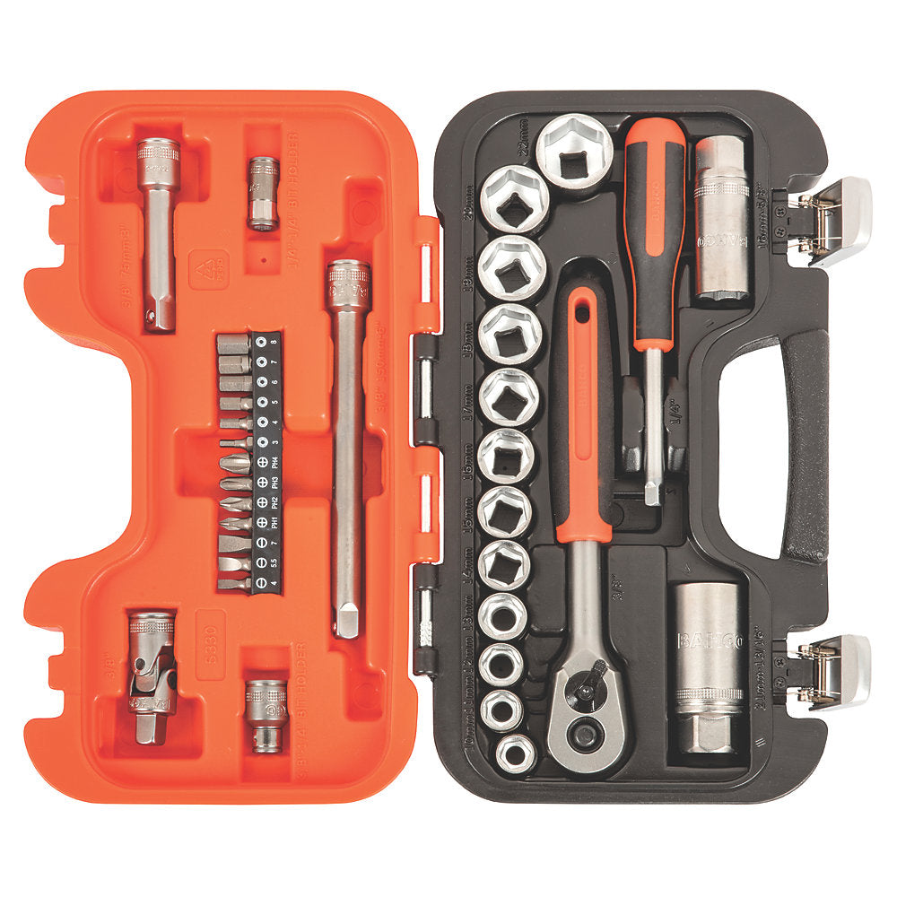  Assortiment De Douilles à Entraînement Mixte S330 Bahco 33 pièces