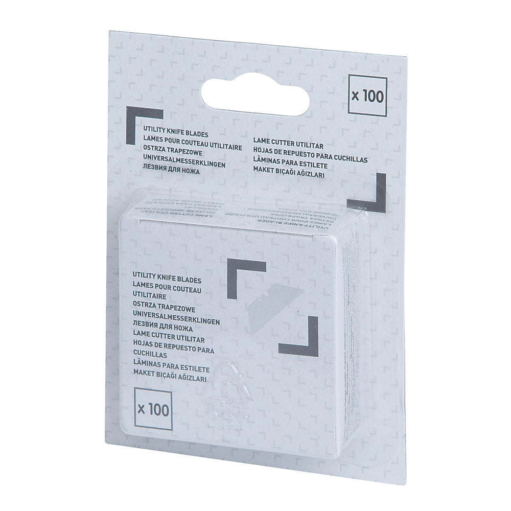 Essentials Lames De Couteau Multi-usage Droites, Lot De 100