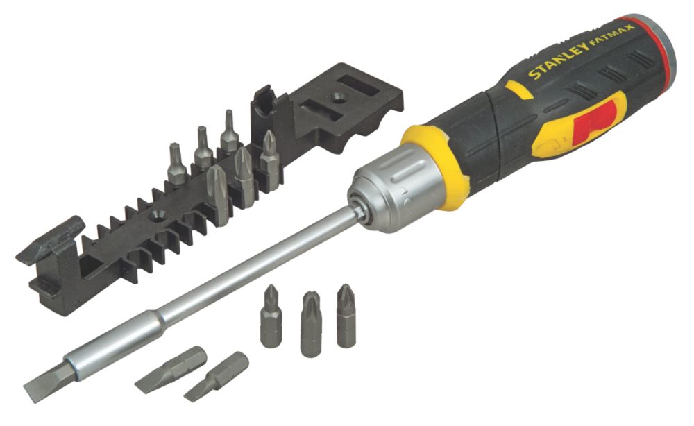  Kit De Tournevis à Cliquet Et D'embouts Multiples FatMax Stanley 13 pièces