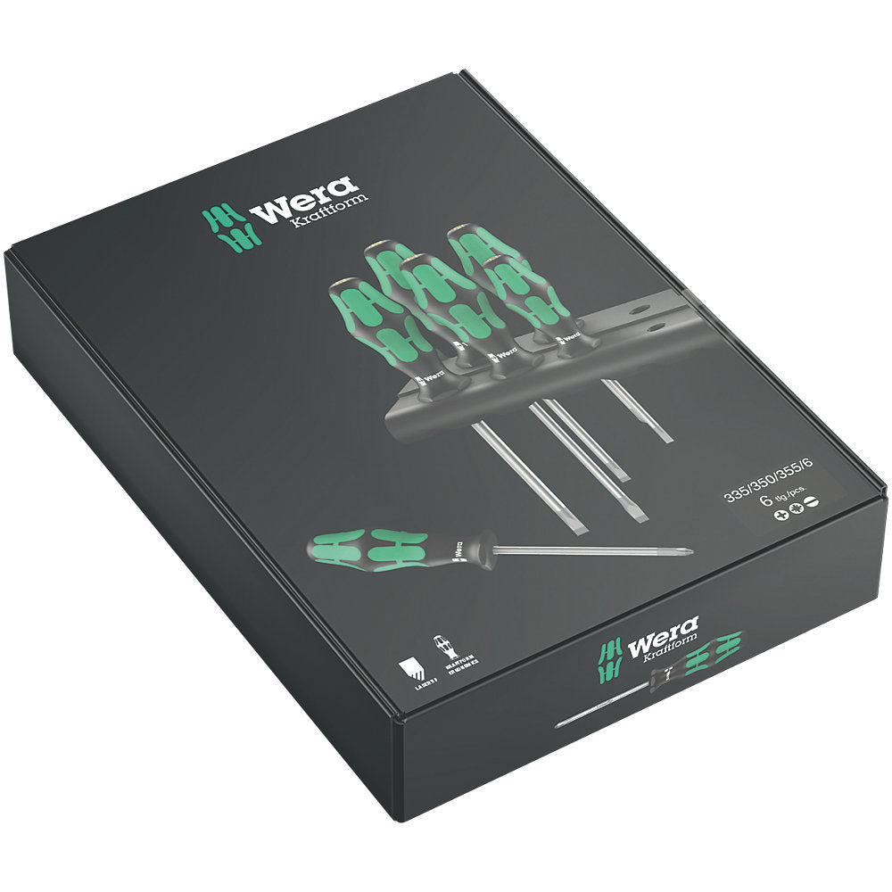  Assortiment De 6 tournevis Lasertip Kraftform Plus Wera