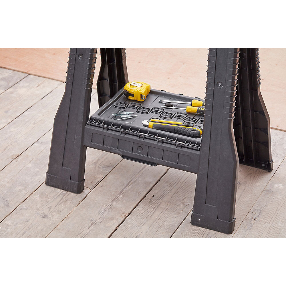  Lot De 2 petits Chevalets De Sciage Pliables Stanley 57,1cm