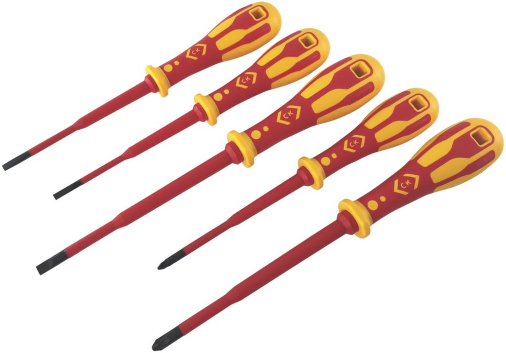  Ensemble De 5 tournevis Minces VDE C.K Dextro Mixed