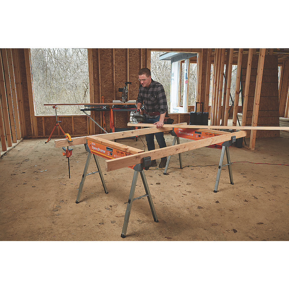  Lot De 2 chevalets De Sciage Bora Speedhorse 114cm