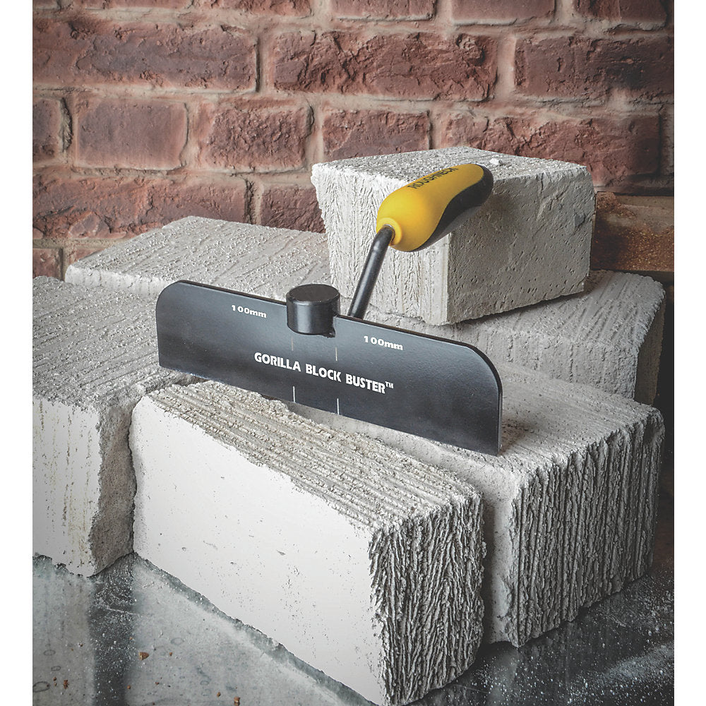  Ciseau à Brique Avec Pare-coups Roughneck Gorilla Block Buster 0,20" X 9" 