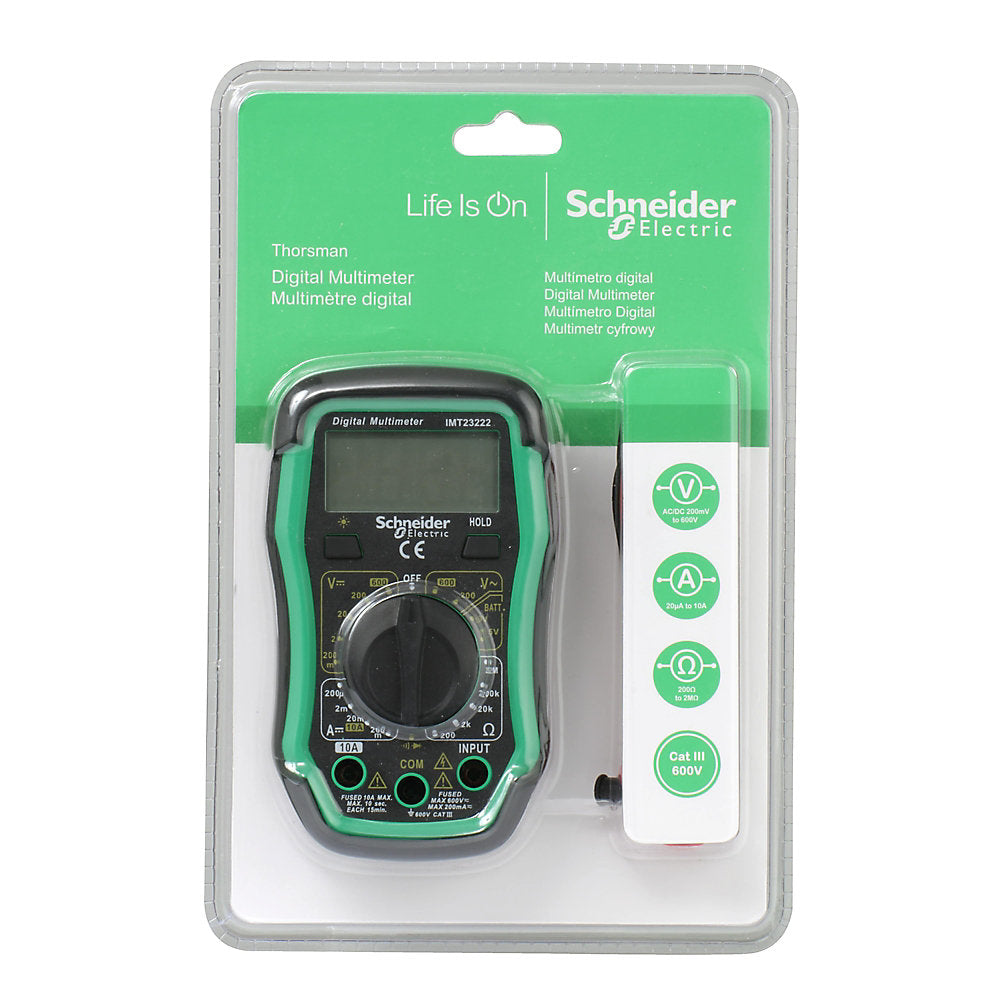 Schneider® Multimètre Numérique Cat III 600 V, Thorsman Schneider