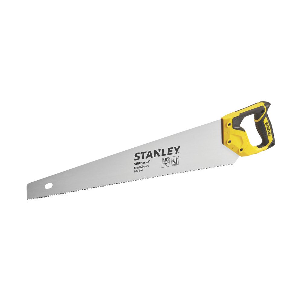  Scie à Main Pour Bois/aggloméré/MDF 11 dents/pouce Stanley Jetcut 21¾" (550mm)