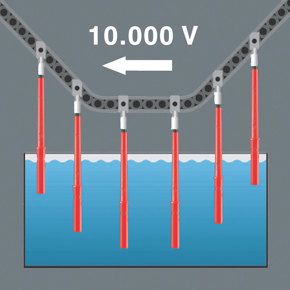  Assortiment D'embouts De Visseuse Extra-fins Interchangeables VDE Kraftform Kompakt Wera 16 pièces
