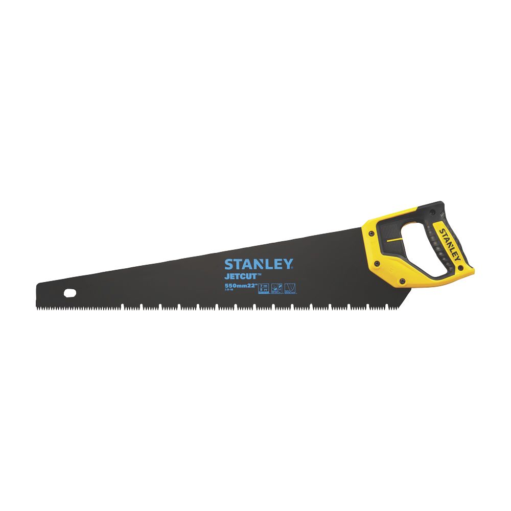  Scie à Main Pour Plaques De Plâtre 7 dents/pouce Stanley Jetcut 21¾" (550mm)