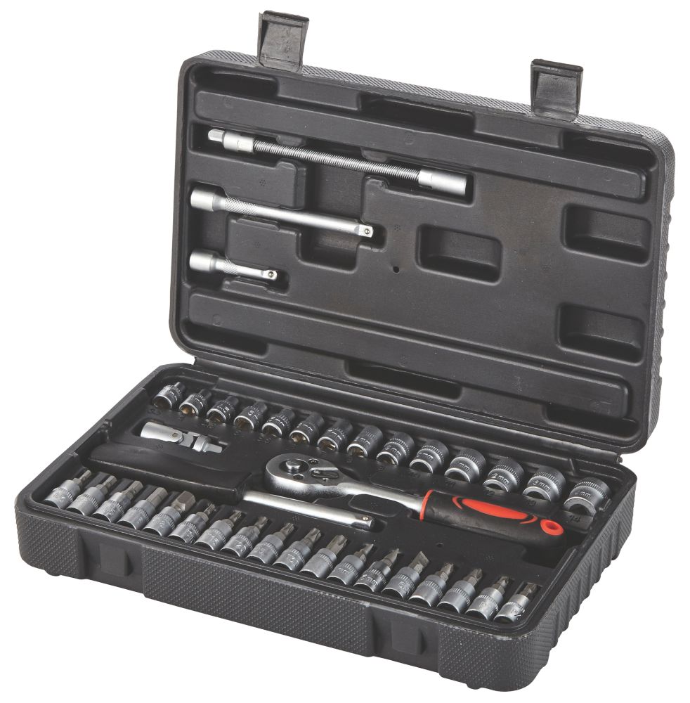  Assortiment De Douilles Standard 1/4" 38 pièces