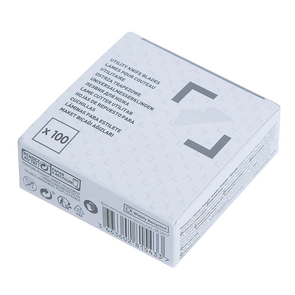 Essentials Lames De Couteau Multi-usage Droites, Lot De 100