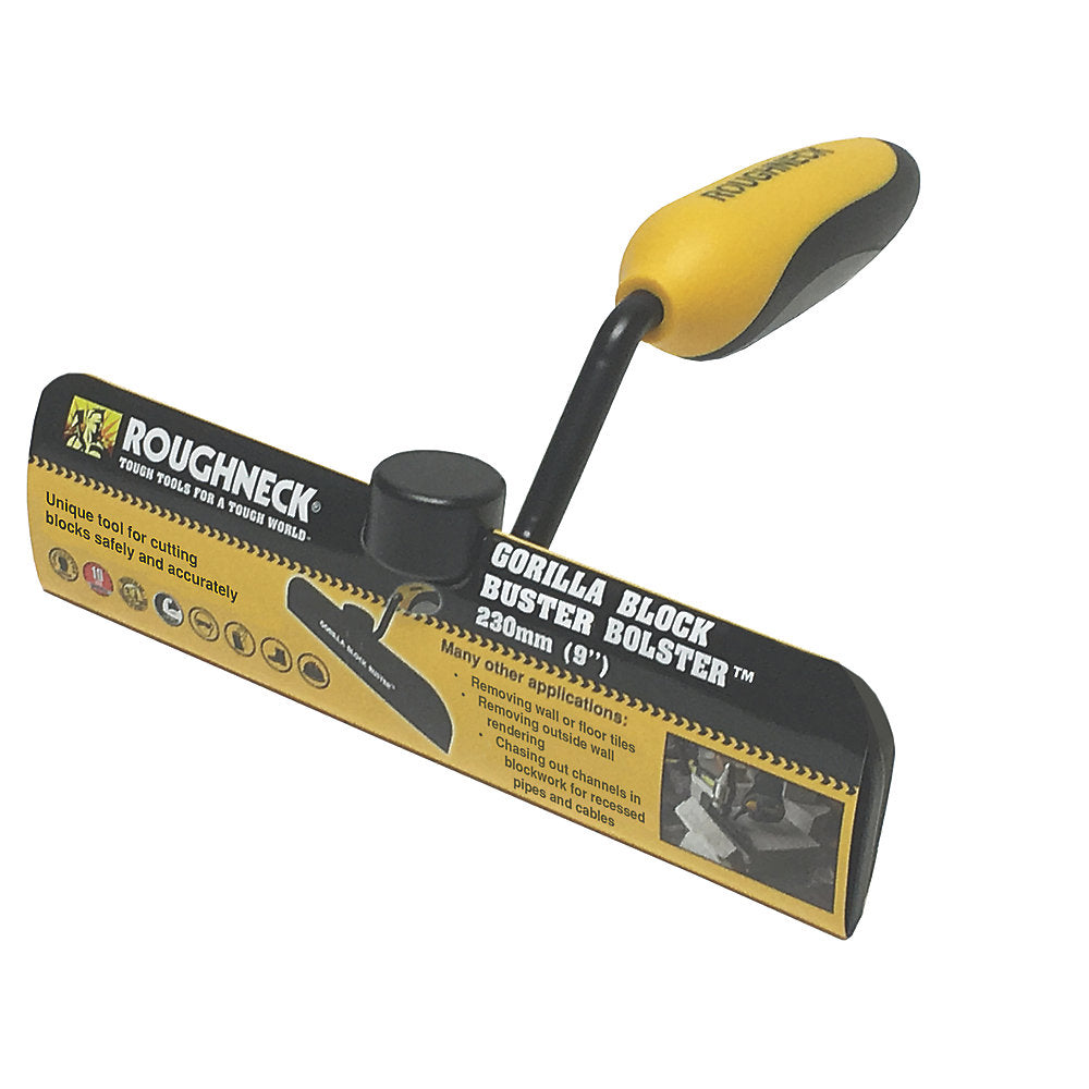  Ciseau à Brique Avec Pare-coups Roughneck Gorilla Block Buster 0,20" X 9" 