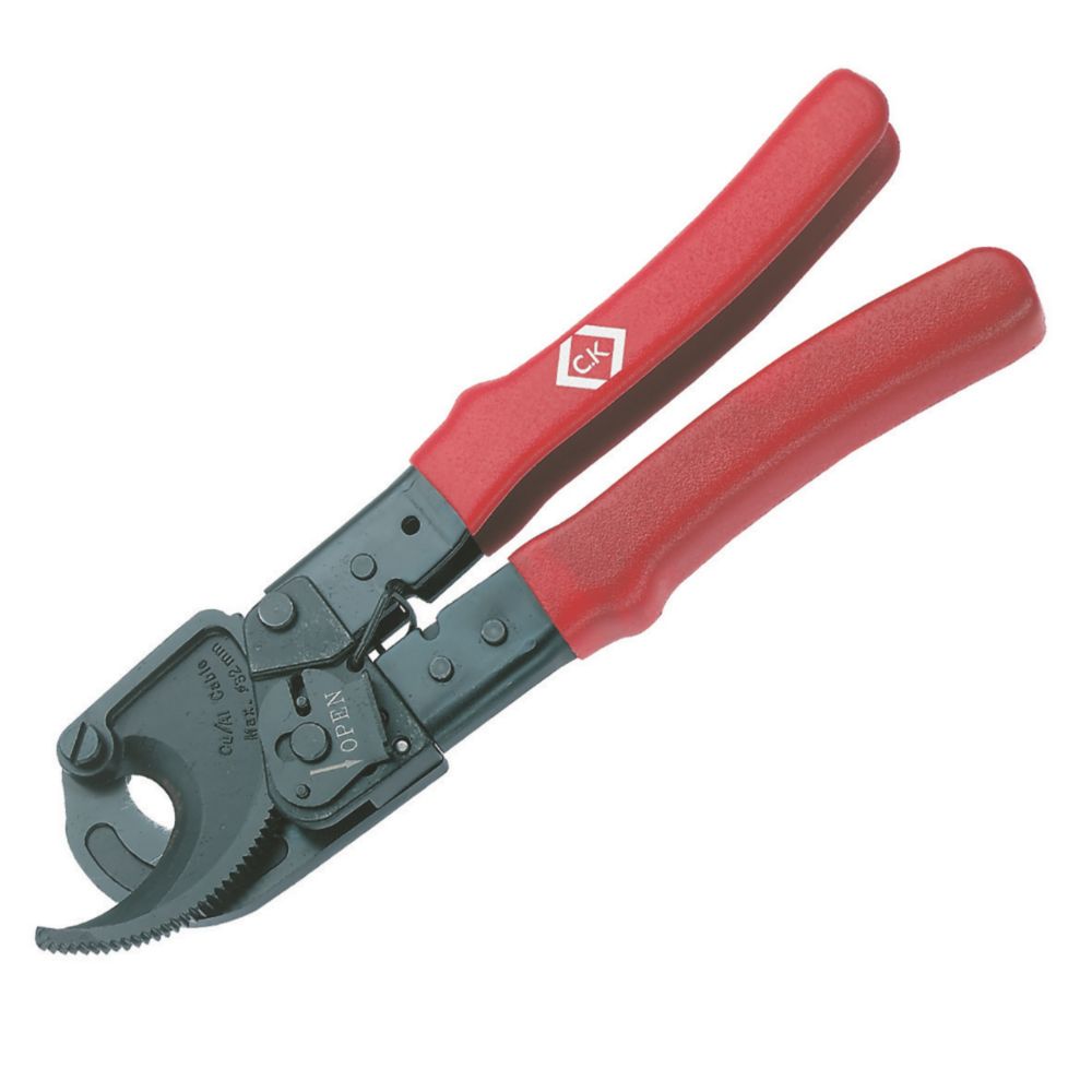  Pince Coupe-câble à Cliquet C.K 7½" (190mm)